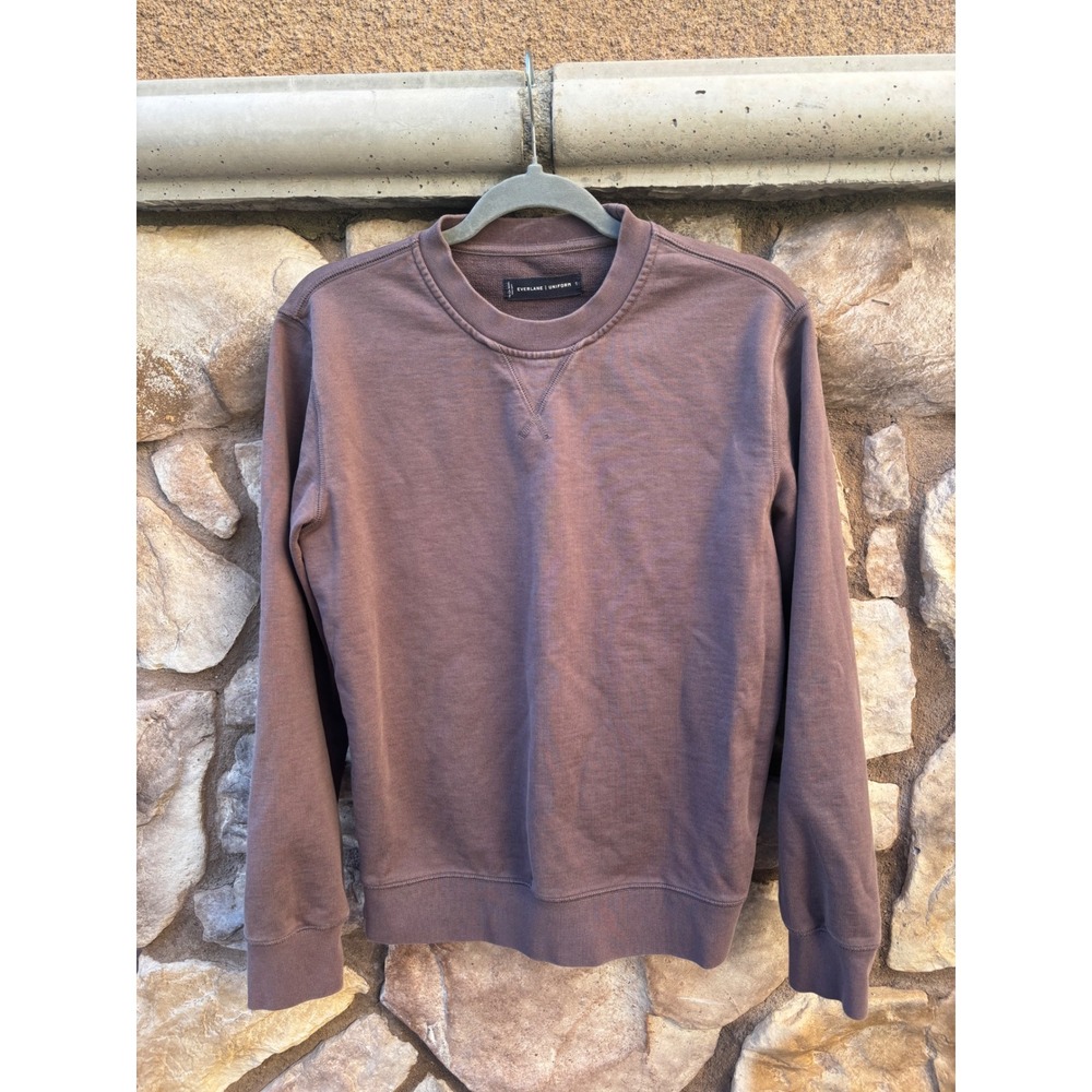 Everlane Women's Sweatshirt Size Small Purple Plum Casual